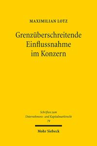 Vorderes Coverbild Grenzüberschreitende Einflussnahme im Konzern