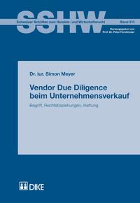 Vorderes Coverbild Vendor Due Diligence beim Unternehmensverkauf
