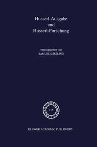 Vorderes Coverbild Husserl-Ausgabe und Husserl-Forschung