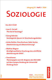 Vorderes Coverbild Soziologie 03/2024