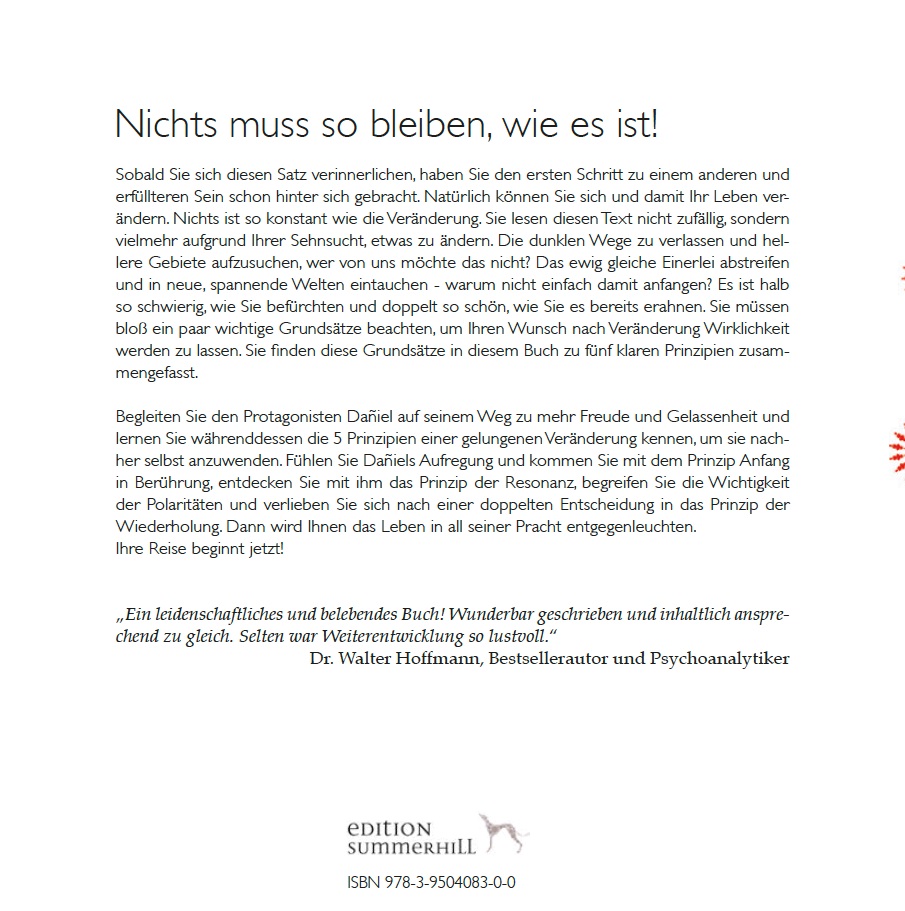Rückseitencover COLOURS OF HAPPINESS - Die 5 Prinzipien erfolgreicher Veränderung