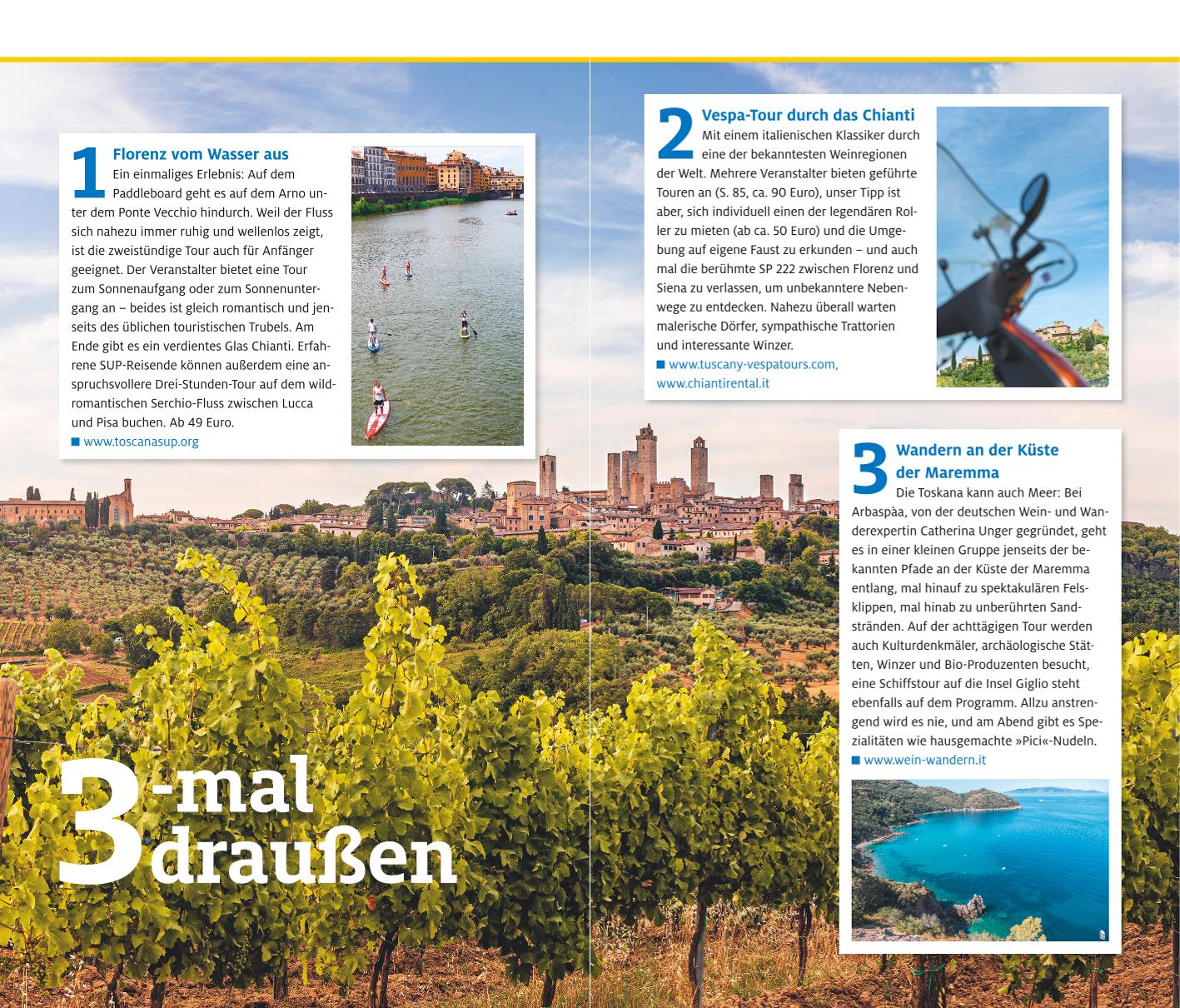 Beispielinhalt (Bild) ADAC Reiseführer plus Toskana