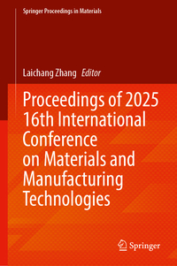 Vorderes Coverbild Proceedings of 2025 16th International Conference on Materials and Manufacturing Technologies