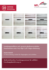 Vorderes Coverbild Ermüdungseinflüsse und -grenzen glasfaserverstärkter Kreuzlaminate unter Very High Cycle Fatigue-Belastung