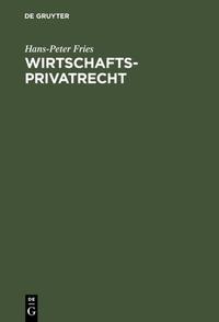 Vorderes Coverbild Wirtschaftsprivatrecht