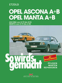 Vorderes Coverbild Opel Ascona A+B 8/70 bis 8/81, Opel Manta A+B 8/70 bis 6/88