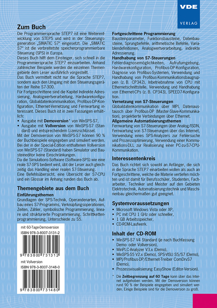 Rückseitencover STEP®7-Crashkurs Extended