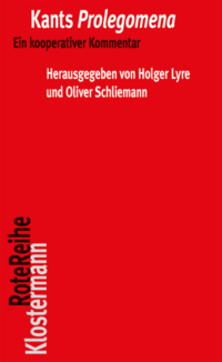 Vorderes Coverbild Kants Prolegomena