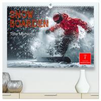 Vorderes Coverbild Snowboarden - tolle Momente (hochwertiger Premium Wandkalender 2026 DIN A2 quer), Kunstdruck in Hochglanz