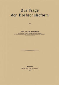 Vorderes Coverbild Zur Frage der Hochschulreform