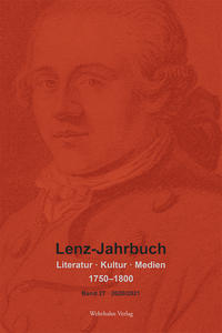 Vorderes Coverbild Lenz-Jahrbuch 27 (2020)