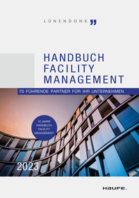 Vorderes Coverbild Handbuch Facility Management 2023