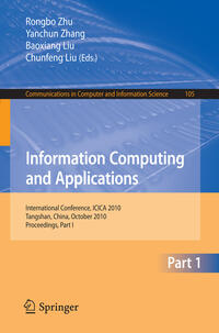 Vorderes Coverbild Information Computing and Applications, Part I