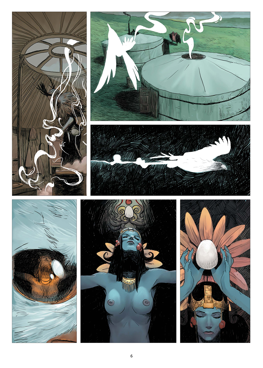 Beispielinhalt (Bild) Dschingis Khan (Graphic Novel)