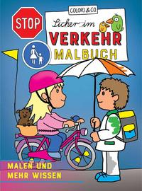 Vorderes Coverbild Sicher im Verkehr Malbuch