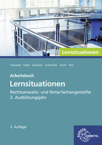 Vorderes Coverbild Rechtsanwalts- und Notarfachangestellte, Lernsituationen 2. Ausbildungsjahr