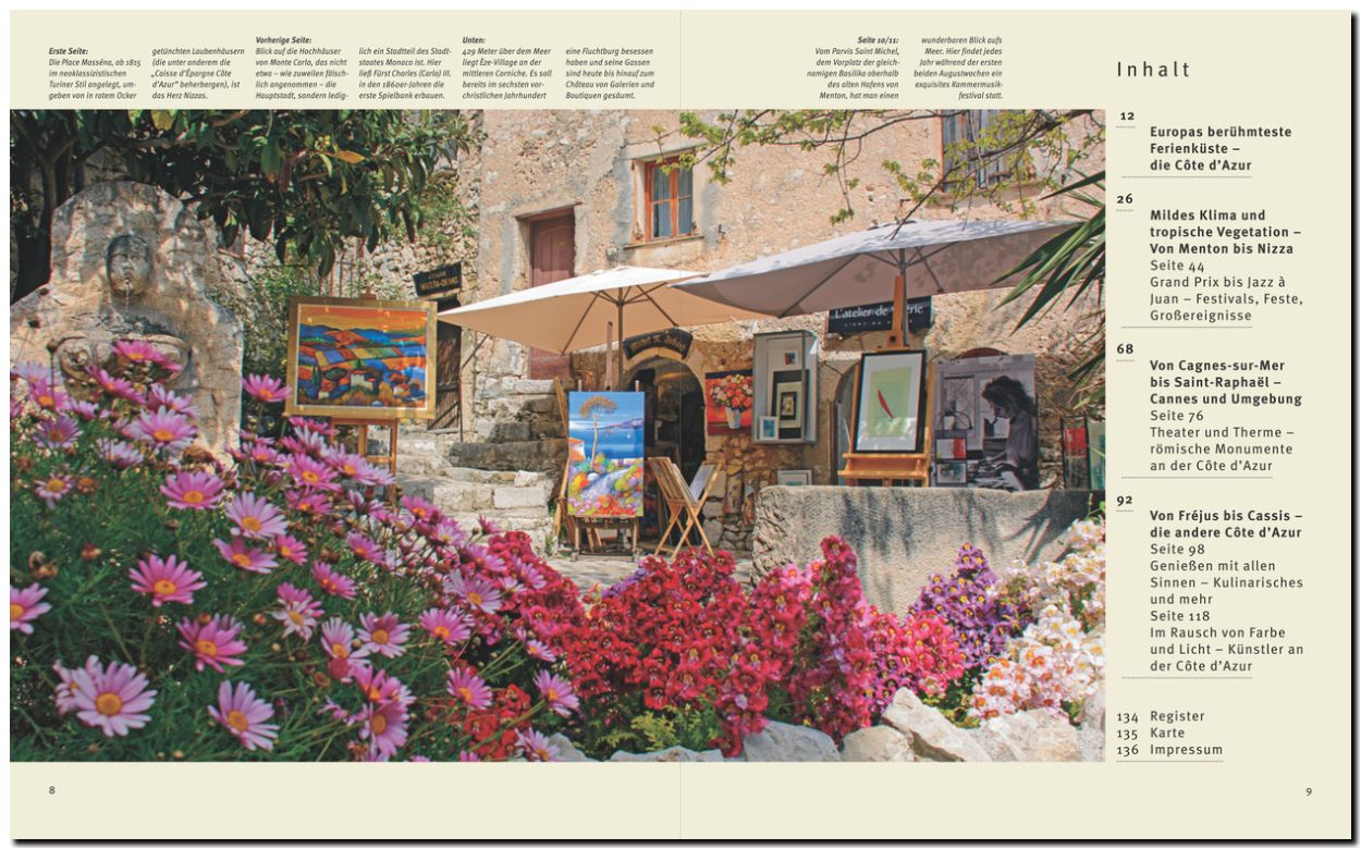 Beispielinhalt (Bild) Reise entlang der Côte d'Azur