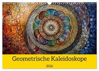 Vorderes Coverbild Geometrische Kaleidoskope (Wandkalender 2026 DIN A3 quer), CALVENDO Monatskalender