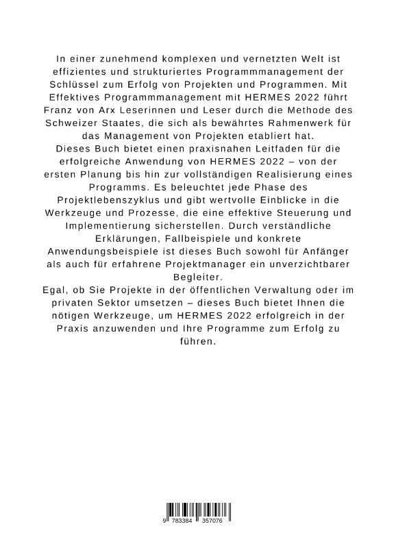 Rückseitencover Effektives Programmmanagement mit HERMES 2022