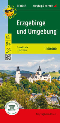 Vorderes Coverbild Erzgebirge und Umgebung, Freizeitkarte 1:160.000, freytag & berndt