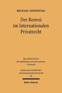 Vorderes Coverbild Der Renvoi im Internationalen Privatrecht