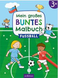 Vorderes Coverbild Mein großes buntes Malbuch – Fußball