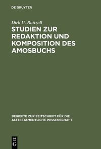 Vorderes Coverbild Studien zur Redaktion und Komposition des Amosbuchs