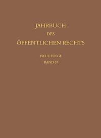 Vorderes Coverbild Jahrbuch des öffentlichen Rechts der Gegenwart. Neue Folge