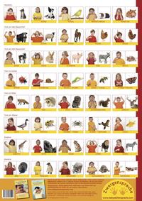 Vorderes Coverbild Babyzeichen-Plakat: Tierzeichen