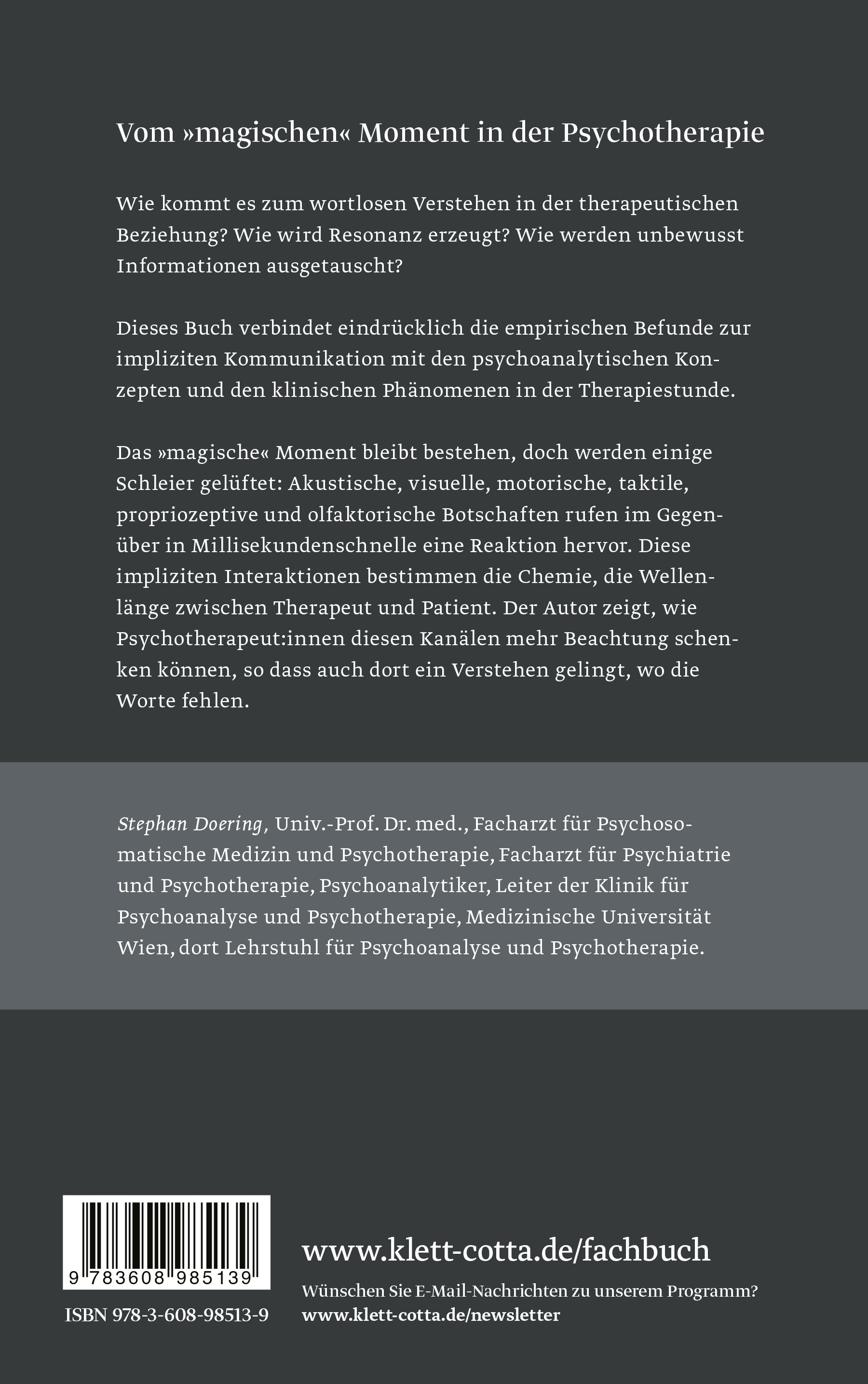 Rückseitencover Resonanz – Begegnung – Verstehen