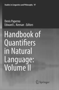 Vorderes Coverbild Handbook of Quantifiers in Natural Language: Volume II
