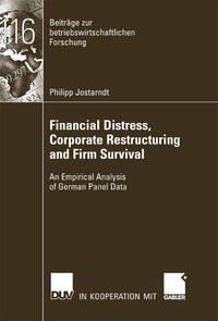 Vorderes Coverbild Financial Distress, Corporate Restructuring and Firm Survival
