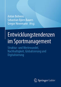 Vorderes Coverbild Entwicklungstendenzen im Sportmanagement