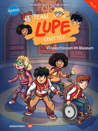 Vorderes Coverbild TEAM LUPE ermittelt (4). Eingeschlossen im Museum