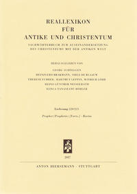 Vorderes Coverbild Reallexikon für Antike und Christentum
