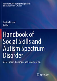 Vorderes Coverbild Handbook of Social Skills and Autism Spectrum Disorder