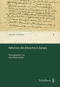 Vorderes Coverbild Reformen des Erbrechts in Europa