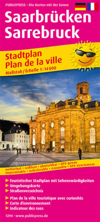 Vorderes Coverbild Saarbrücken / Sarrebruck, 1:14.000