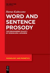 Vorderes Coverbild Word and Sentence Prosody