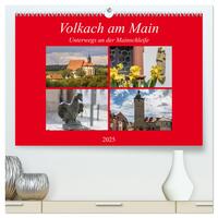 Vorderes Coverbild Volkach am Main (hochwertiger Premium Wandkalender 2025 DIN A2 quer), Kunstdruck in Hochglanz