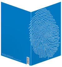 Vorderes Coverbild Faltkarte "Einzigartig, blau" - 5er Serie