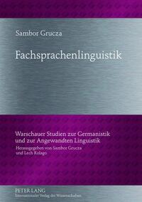 Vorderes Coverbild Fachsprachenlinguistik