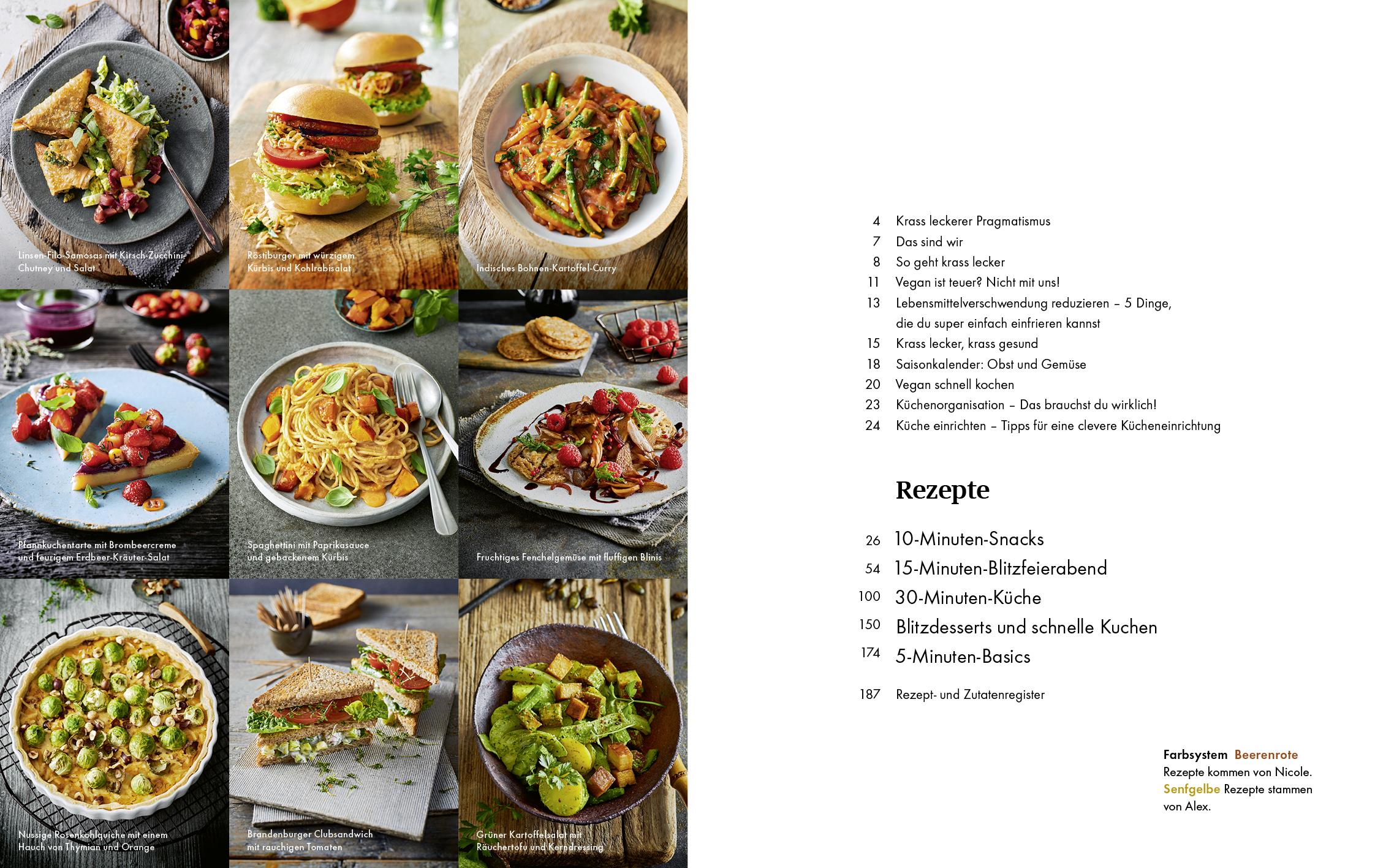 Beispielinhalt (Bild) Krass lecker vegan