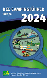 Vorderes Coverbild DCC-Campingführer Europa 2024