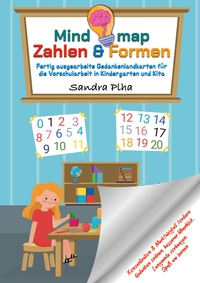 Vorderes Coverbild KitaFix-Mindmap Zahlen & Formen (Fertig ausgearbeitete Gedankenlandkarten für die Vorschularbeit in Kindergarten und Kita)