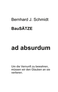Vorderes Coverbild ad absurdum