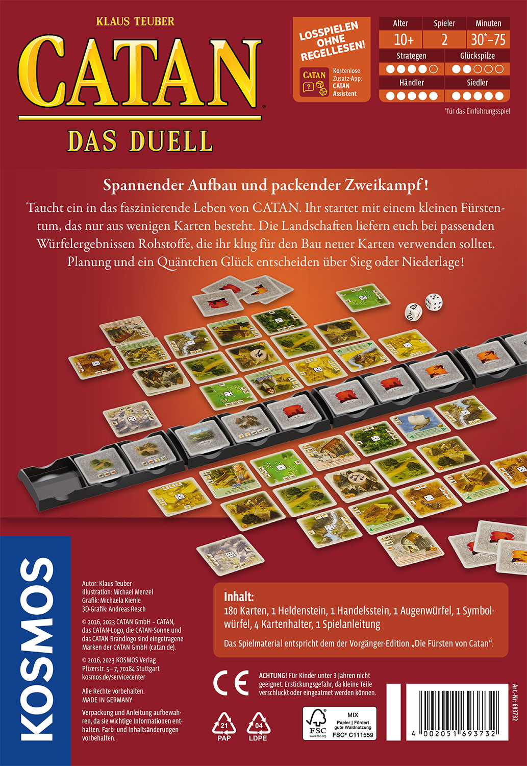 Rückseitencover Catan Das Duell