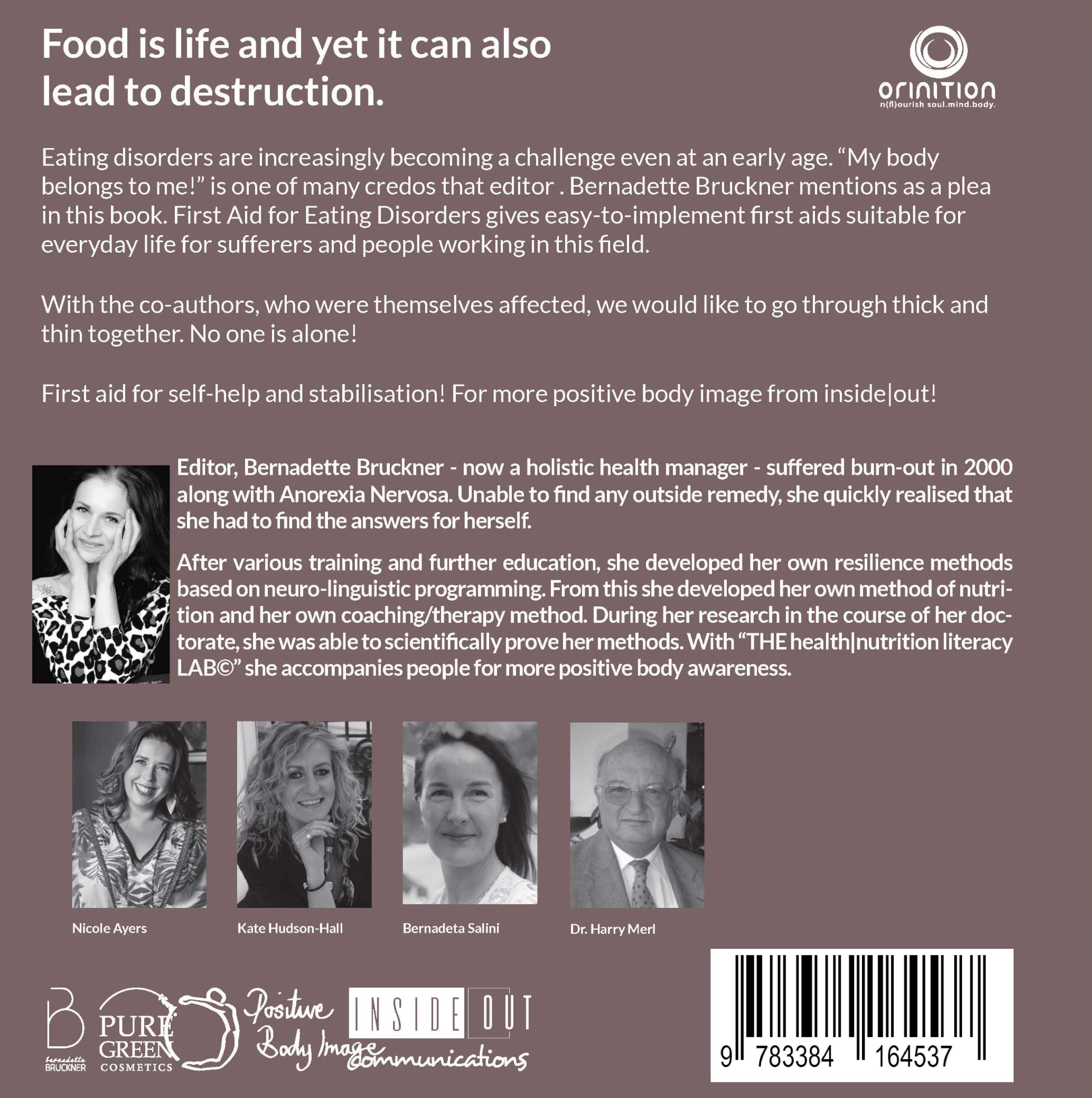 Rückseitencover FIRST AID WITH EATING DISORDER