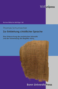 Vorderes Coverbild Zur Entstehung christlicher Sprache