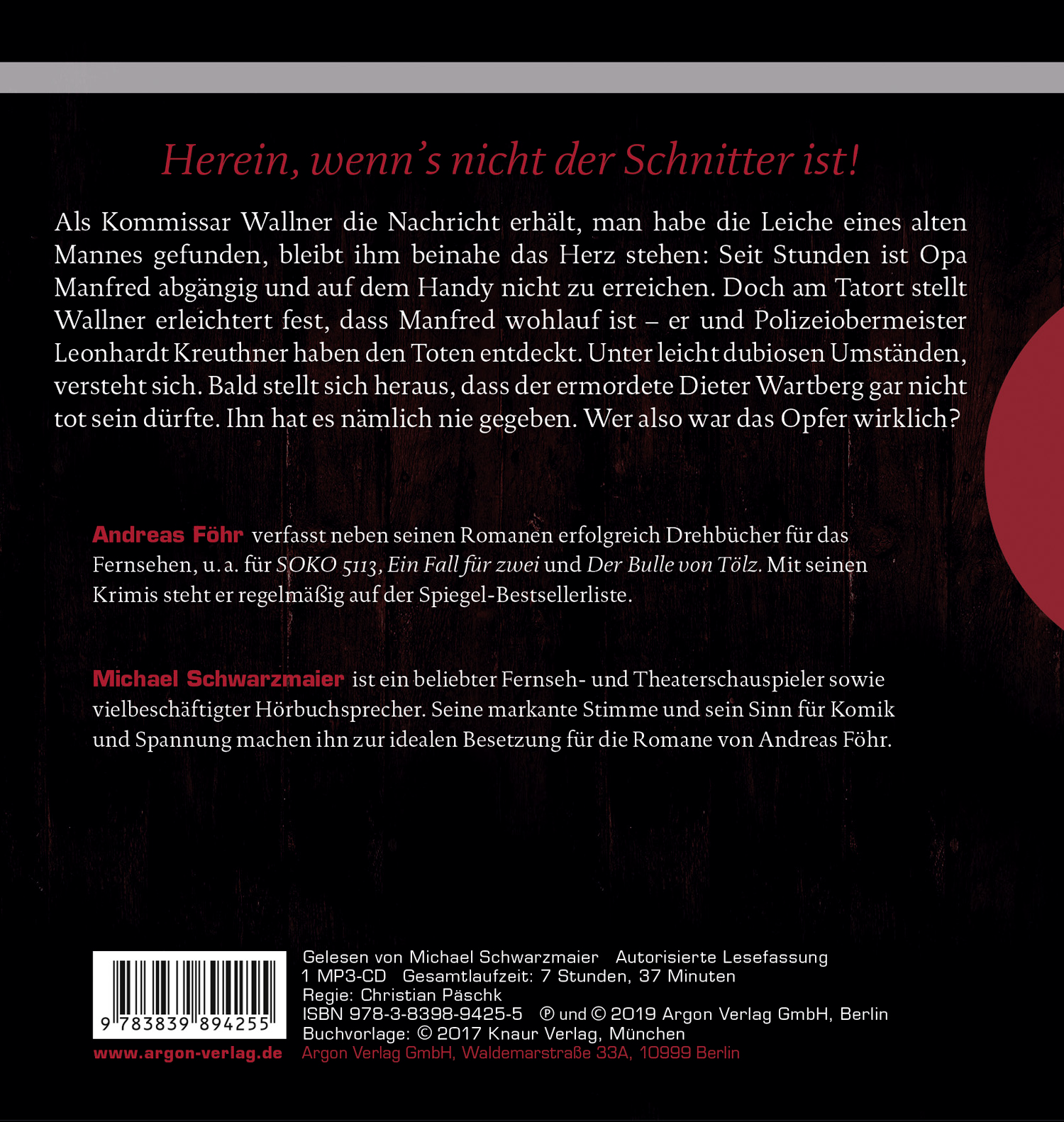 Rückseitencover Schwarzwasser